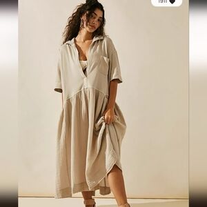Free People FP Beach Oversized Neoma Midi Maxi Dress